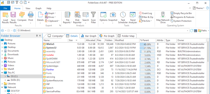 Folder Size Professional Free Download
