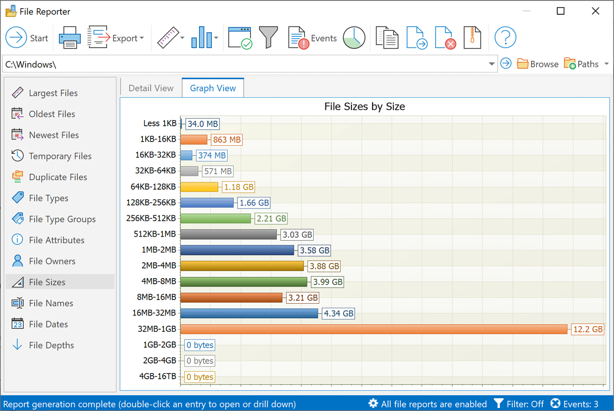File Size Reporting FolderSizes