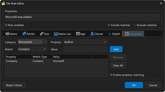 File Metadata Property Search