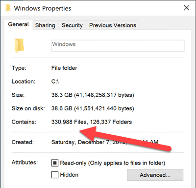 Windows report