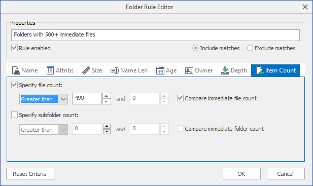 Finding Folders with a Large Number of Files